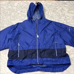 Prospirit Men's Royal Blue and Navy Raincoat
